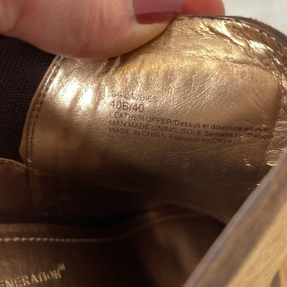 BGBGENERATION 2 Tone Brown Laddies Leather Booties Hidden 1/2” Platform Size 10 - Picture 10 of 14